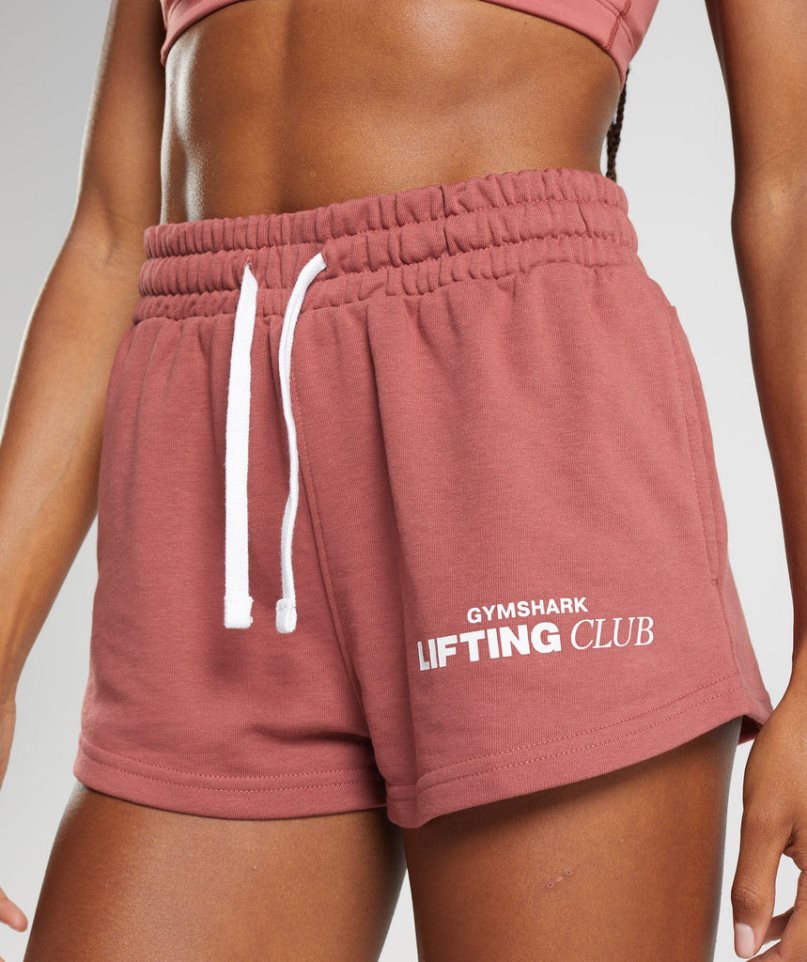 Women's Gymshark Social Club Shorts Rose | NZ 2EDPWK